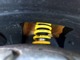 E92M3GTS専用サスペンションは車高調整・減衰力調整付です！黄色いスプリングにはその証であるMロゴM3GTSと印字されています。
