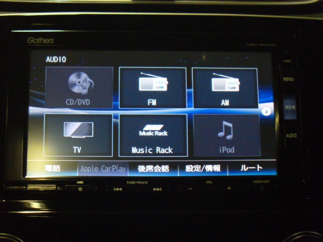 オーディオ＆ビジュアル機能 TV（１２セグ・ワンセグ）DVD/CD AM/FM USB Bluetoothオーディオ アップルカープレイ対応