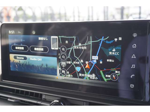 NissanConnectナビゲーションシステム（地デジ内蔵）（12.3インチカラーディスプレイ、ハンズフリーフォン、ボイスアシスタント、Bluetooth対応、USB接続、HDMI接続、Apple CarPlay・Android Auto、Amazon Alexa