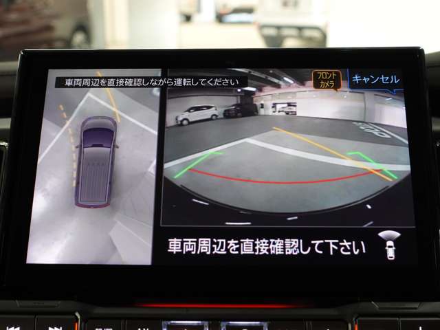 マルチアラウンドモニターはステアリングリモコンで映像切り替え可能！