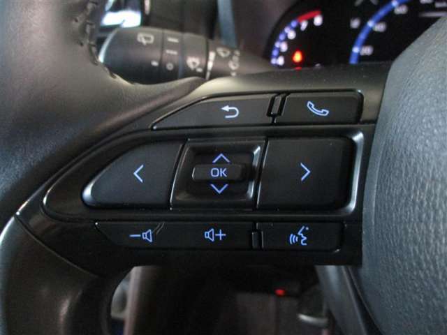Bluetooth接続で、ハンズフリー通話可能。ステアリングスイッチで手元操作できます。