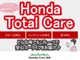 【HondaTotalCare】購入から、メンテナンス、万が...