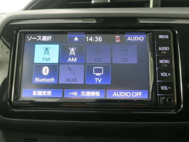 AM/FMラジオ CD Bluetoothオーディオ ワンセグTV