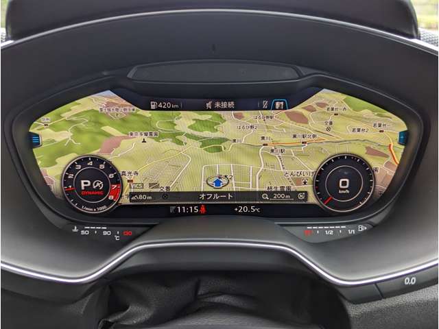 バーチャルコックピットは、様々な情報をドライバーの目の高さに位置する高解像度12.3インチ液晶ディスプレイにダイレクトに表示します。