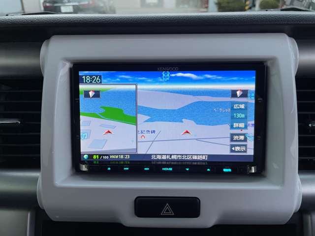 スズキ ハスラー 660 G 4WD 社外ナビTV Bluetooth接続 エンスタ Sキー 北海道の詳細画像 その9