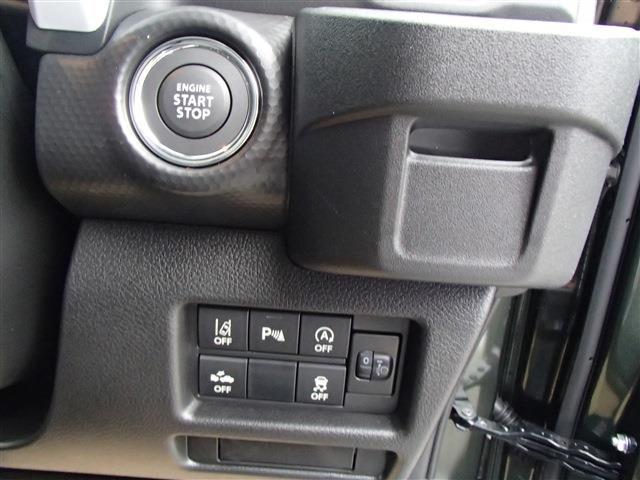 ★キーレスプッシュスタートシステム：キーを取り出さずにドアの施錠・解錠、エンジン始動ができます！ ★スズキセーフティーサポート付きです！