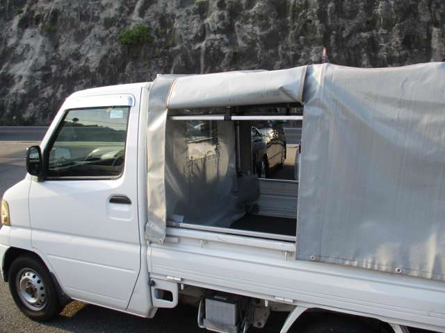 三菱 ミニキャブトラック 660 Vタイプ エアコン付 バックカメラ 幌付き 兵庫県の詳細画像 その8