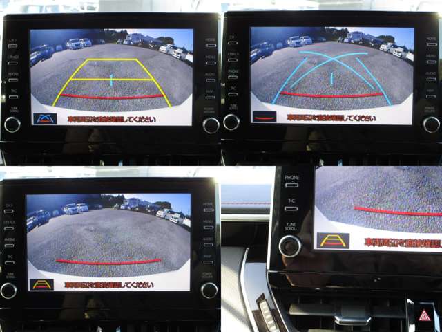 バックガイドカメラ付で、３パターンのガイド線でドライバーをサポートします。