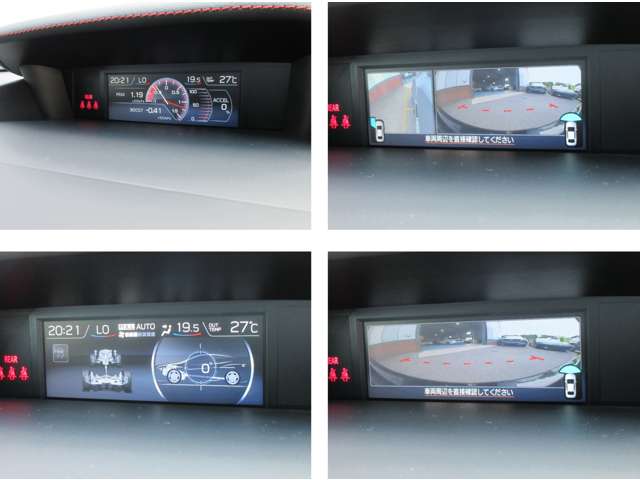 マルチファンクションディスプレイには車両のさまざまな情報を表示！フロント＆サイドビューモニターでフロントと助手席側の死角を軽減！
