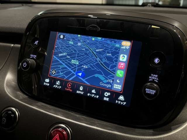 フィアット 500X スポーツ 当店デモカー Bカメラ Carplay Bluetooth 東京都の詳細画像 その6