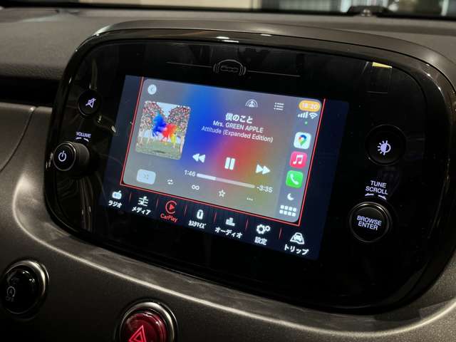 フィアット 500X スポーツ 当店デモカー Bカメラ Carplay Bluetooth 東京都の詳細画像 その7