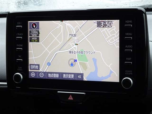何処へでも行きたい場所へ、安心のトヨタ純正メモリーナビを装備しています。