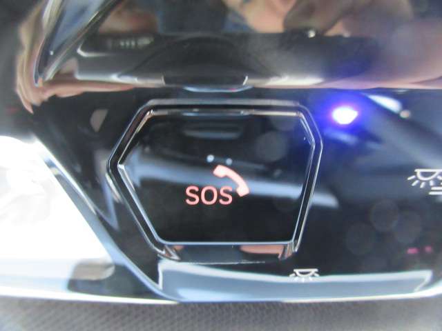 SOSコール装備です。緊急時は遠慮なく押してください。BMWメーカーエマージェンシーに直結致します。