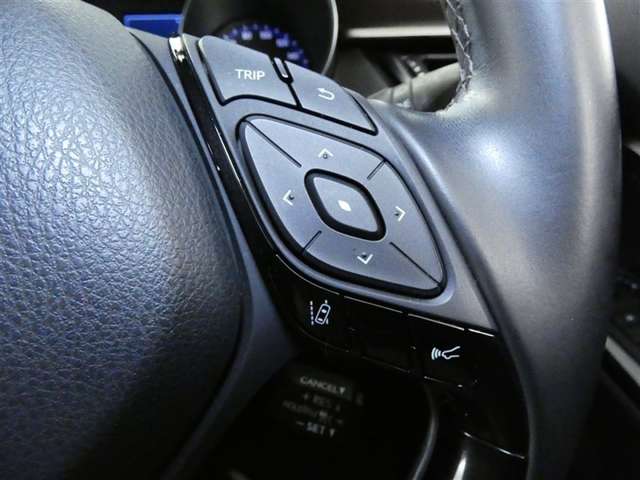 ステアリングスイッチで車両情報を切り替えて必要な情報を確認したりできます。