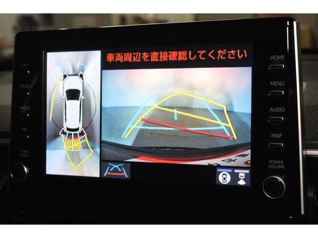 『全周囲モニター』 車両周辺の映像も表示するので、より安心です！