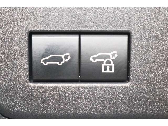 このボタンを押すと、トランク（バックドア）を電動で開閉できます。