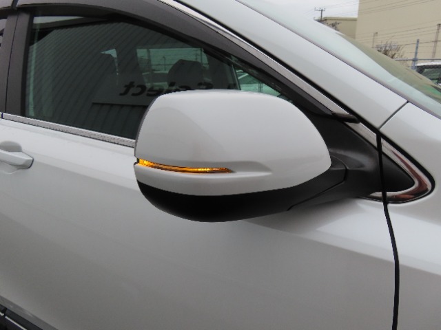 ドアミラーにウィンカーが付いて、周りの車に「ウインカー＆ハザード」を気付いてもらえる装備です。だから、安全・安心。