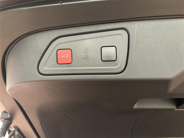 電動テールゲートの操作スイッチです。この赤いスイッチにてゲートの停止位置を任意で選ぶ事が可能です。天井の低い屋内駐車場でゲート本体を天井に当ててしまう事故を未然に防ぐ事が可能です。