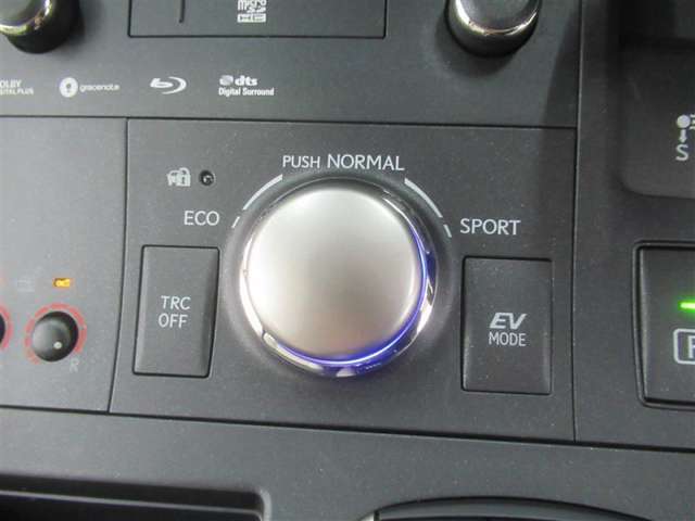 ボタン一つで走行モードを変更できます！ECOモードなら燃費が良くなり、スポーツモードなら驚くほどの加速感を得られます