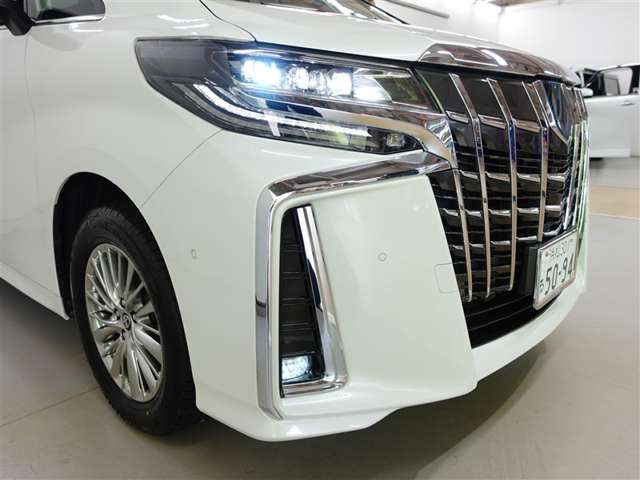 LEDヘッドライトです。デザイン性がよくとても明るいので、夜間の走行や悪天候でも安心です。しかも長寿命！