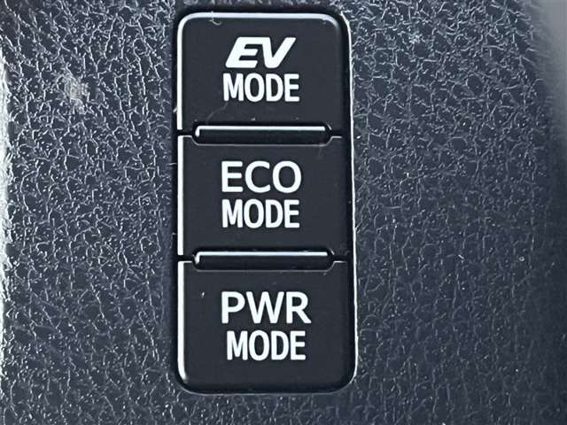 EV�h���C�u���[�h�X�C�b�`�A�G�R���[�h�X�C�b�`�APWR���[�h�X�C�b�`�B