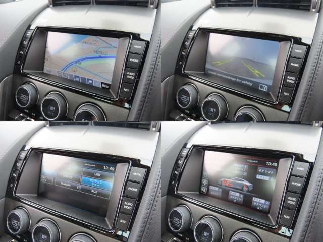 【８インチタッチスクリーンナビゲーション】ナビゲーションは、タッチ式を採用しております。BluetoothやUSBからの音楽も再生可能です。バックカメラもついておりますので、駐車時に嬉しい機能となります。