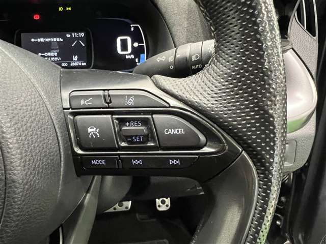 クルーズコントロールで高速運転も快適