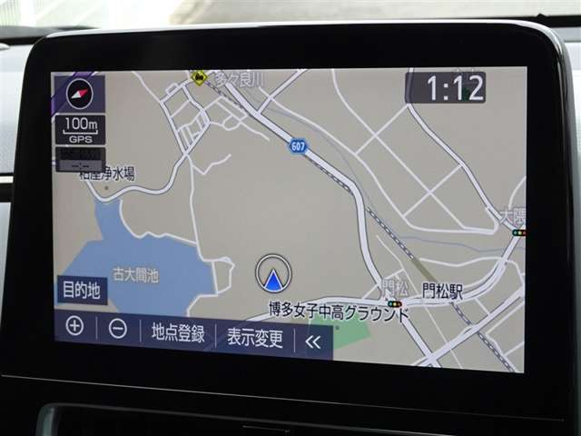 何処へでも行きたい場所へ、安心のトヨタ純正メモリーナビを装備しています。