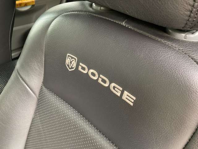 その貼り替えられたシートにはDODGE ロゴ、当時人気でした。