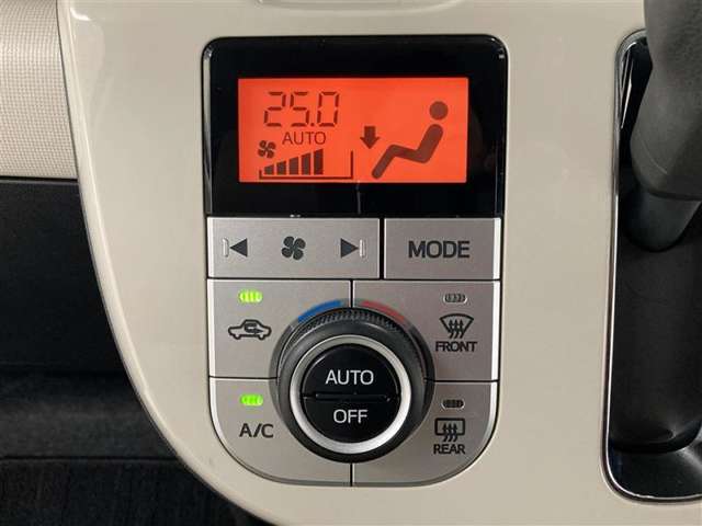 オートエアコンは温度設定だけすれば、あとはおまかせ！ 自動で温度、風量を調整して快適空間を保ちます(*'▽')