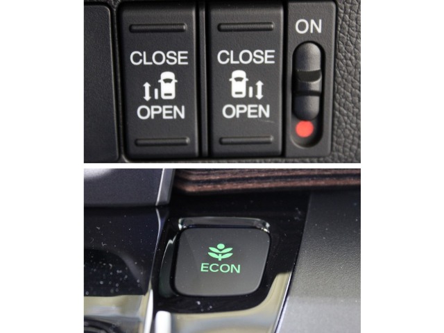 両側電動スライドドア装備。車を低燃費モードに制御するECONモードも付いてます。