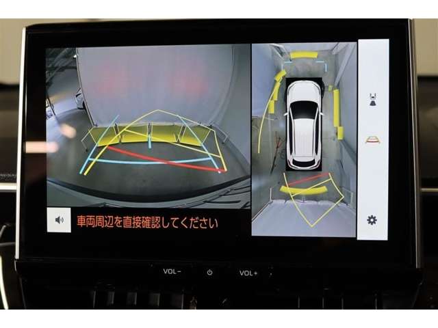 車両を上から見たような映像表示するパノラミックビューモニター付き！
