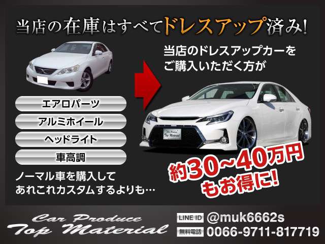 トヨタ マークX 2.5 250G Fパッケージ（価格:152万円, 兵庫県, 物件
