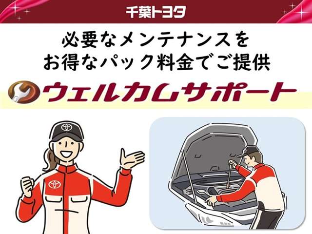 安心・快適ウエルカムサポートなら、愛車のコンディションを保つために必要なメンテナンスをお得なパック料金で安心サポートいたします！
