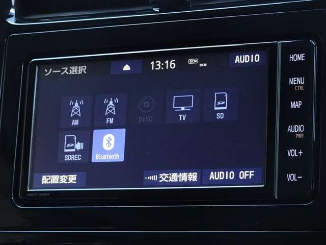 CD・ＤＶＤ（再生機能）・ブルートゥース等を使用することができます。