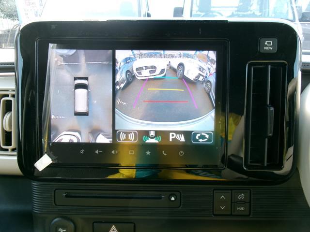 メーカー純正ナビで全方位カメラが装着されています。バックを入れると上から見た感覚で駐車可能です。