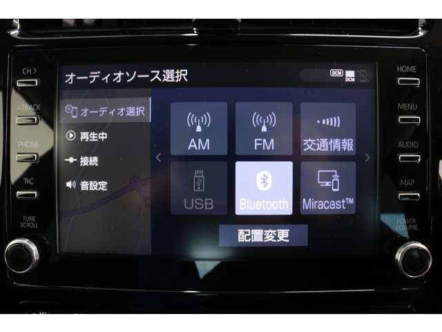 ８インチディスプレイオーディオが付いております。Bluetooth接続やUSB、ラジオ視聴などが可能です！
