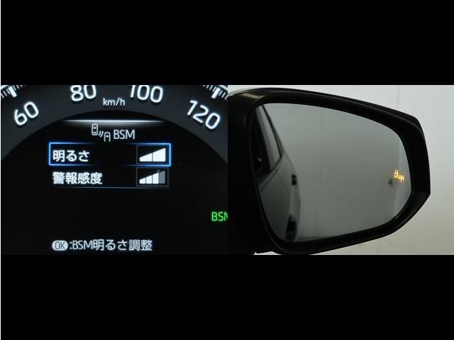 ブラインドスポットモニターは後方からの車の接近を教えてくれる安全装備です。