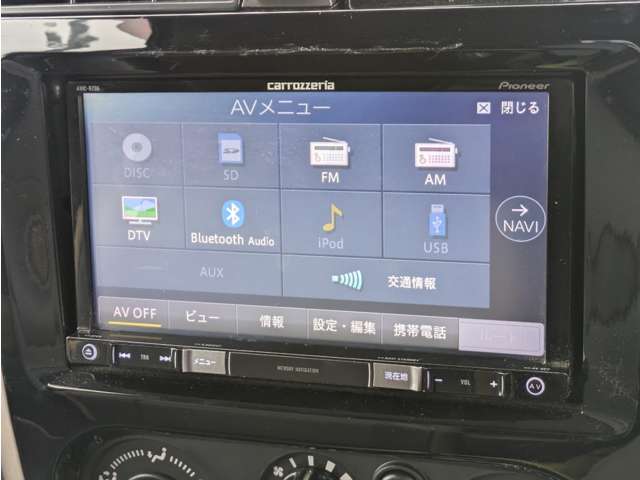 ナビ/型式【AVIC-R206】/フルセグTV/Bluetooth/バックモニター