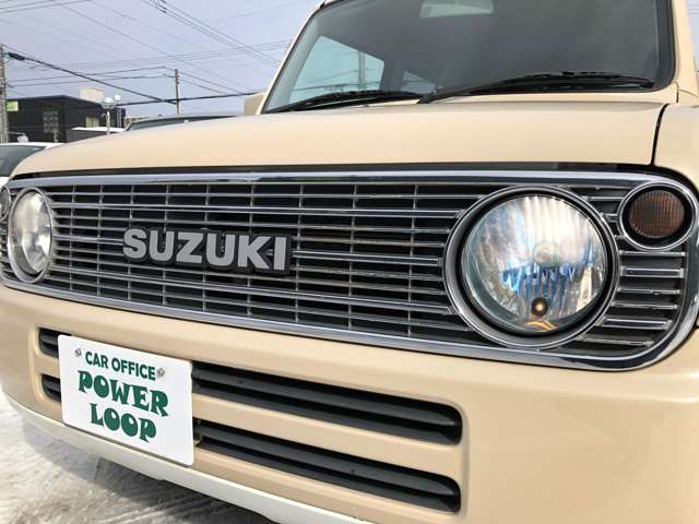 スズキ アルトラパン 660 L 2トーンルーフ 4WD 丸ライト ウッドH ホワイトリボンT レトロ 北海道の詳細画像 その12