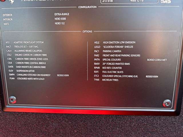 フェラーリ 488GTB F1 DCT パワークラフト ロッソフェラーリ 宮城県の詳細画像 その2