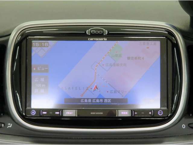アバルト 595C ツーリズモ 電動キャンパストップ 赤革シート SDナビ 広島県の詳細画像 その8