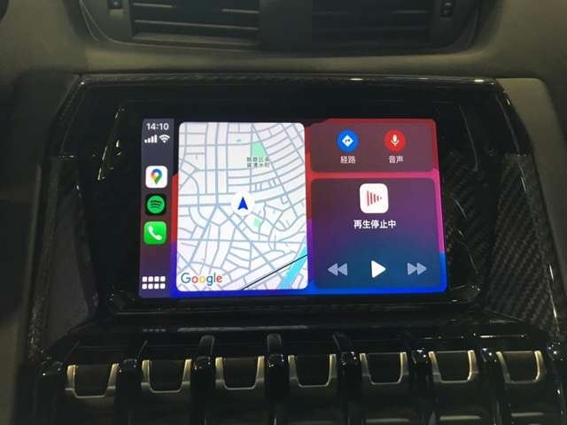 Apple Car Playユニットも後付けで装着されております。