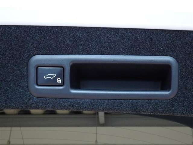 パワーバックドアのボタンは、バックドア本体にも装備してます。
