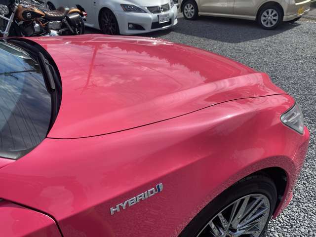 トヨタ クラウンアスリート ハイブリッド 2.5 G リボーン ピンク 白革・スパッタリング18AW・スペアキー 茨城県の詳細画像 その8