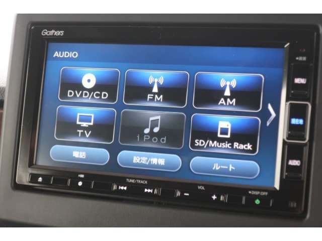 CD/DVD フルセグTV SD/Music Rack Bluetoothオーディオ FM/AMラジオ再生機能付き