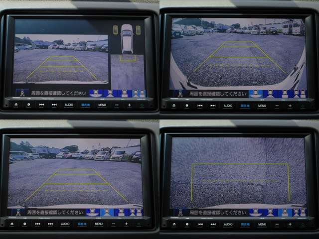 バックガイドカメラ付で、色々なガイド線でドライバーをサポートします。