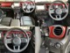 ルビコン専用インテリアパネル　レザーシート　フロントシートヒーター　ステアリングヒーター　ＴＡスマートフォンホルダーマウント汎用クレードル　オートハイビームヘッドライト