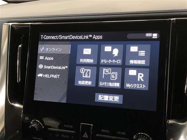 アルファードはDCM(専用車載器)を標準装備したコネクティッドカーです。クルマとトヨタスマートセンターが通信でつながることで24時間365日カーライフをサポート！(無料期間は2026/02/28まで)