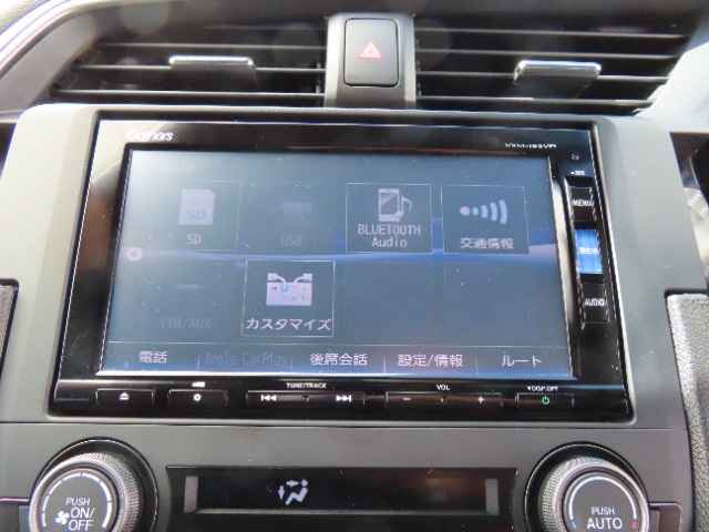 【 ホンダ純正ギャザズ・VXM-185VFi 】Bluetooth接続に対応しています。その他、TVやAM/FMラジオの視聴・CDやDVD再生・USB接続などが可能です。
